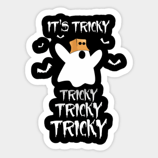 Halloween Ghost Tricky Sticker